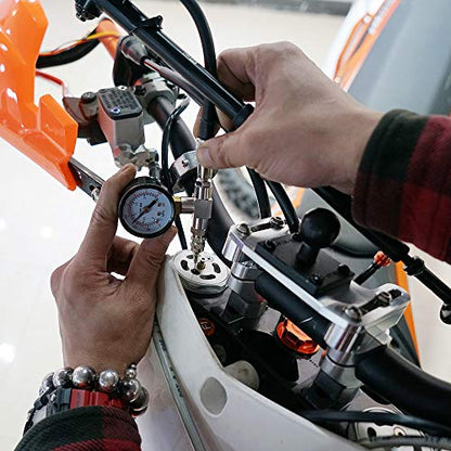 NICECNC 350PSI Shock Nitrogen Needle Fill Tool Compatible with Yamaha YZX,RZR's,Compatible with Arctic Cat,Compatible with Ohlins,Compatible with Raptor Truck Shocks,Snowmobile Shocks,See Fitment!