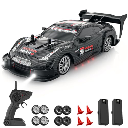 RC Drift Car 1:20, High Speed 4WD Remote Control Car with Cool Lighting, 30km/h Racing RC Drifting Cars, Gifts for Adults, for Drift and Race