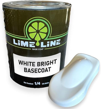 LiME LiNE Automotive Basecoats, 1k Urethane Base Coat Color (White Basecoat Quart) - color: White Basecoat - 1 Quart