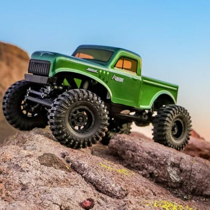 Redcat Racing Ascent 18 Brushless RC Rock Crawler – 4WD 1/18 RC Crawler with Portal Axles, High Steer Geometry, Waterproof ESC, LiPo Battery, RTR Hobby Grade RC Truck 4x4 - Green - color: Green