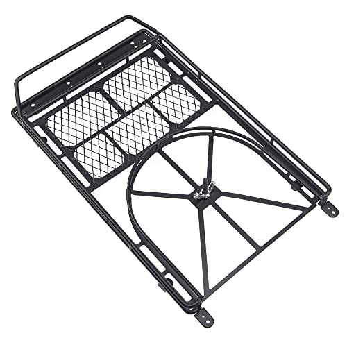 ShareGoo RC 1/10 Metal Roof Rack Luggage with 6LED Light Set Compatible with Traxxas TRX4 Axial SCX10 90046 Tamiya CC01 D90 Wrangler 1/10 RC Crawler Car (Style 1) - style: Style 1
