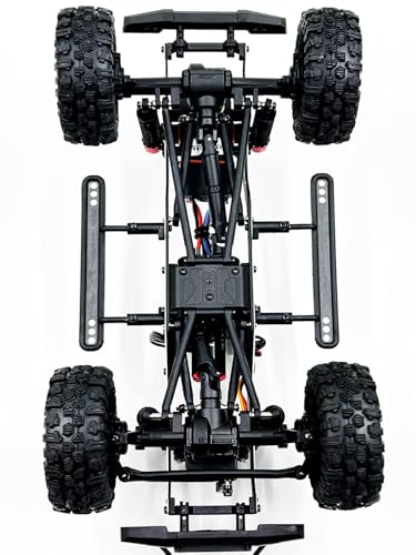 HOBBYPLUS CR-18P V3 Brushless Rushmore in Red - 1/18 Scale RC Truck Crawler with Off-Road RC Trucks Features, Portal Axles & Metal Gears - Ready-to-Run, 2S/3S LiPo Compatible (1810417-V3) - color: Rushmore - Red (1810417-v3)