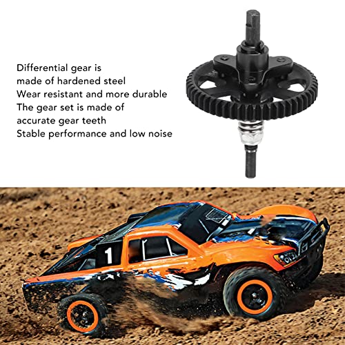 Aluminum Steel Differential Slipper Clutch, Slipper Clutch Assembly, 54T Aluminum Steel Differential Gear Slippers Clutches, for Traxxas Slash, Rustie 4x4 1/10 RC Car (Black) - color: Black