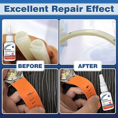 30g Silicone Glue - Strong Adhesive for Repairs and Sealing | Waterproof, Heat-Resistant, and Flexible | Ideal for Glass, Ceramics, Electronics, and More - size: Silicone Glue