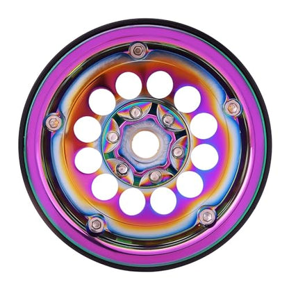 INJORA 224g Brass & Aluminum -10mm Offset Wheel for 1/10 RC Crawler (W2257)