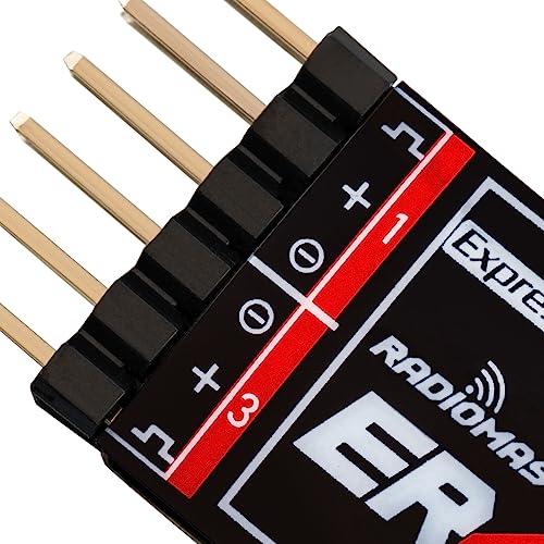 Radiomaster ER4 2.4GHz ELRS Receiver 4CH PWM Low Latency Voltage Telemetry Wi-Fi Update for F3P RC Airplane/Fixed-Wing/RC Cars/Boats