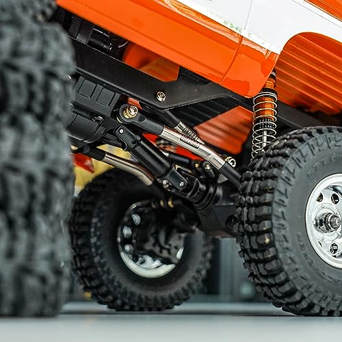 INJORA Stainless Steel High Clearance Chassis Links and Steering Links Set for FMS FCX24 Upgrade 1/24 RC Crawler