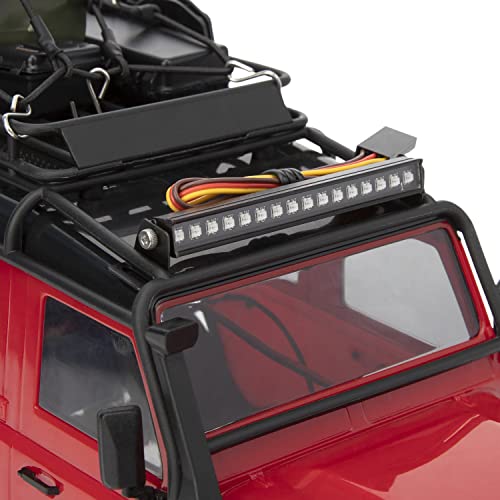 MEUS RACING TRX4M Roof Light Bar Headlights Kit with 16 Beads 8 Light Modes for MEUS TRX4M Ripper Body 1/18 RC Crawler Car Upgrade Parts.(with 2 Angel-Eye)