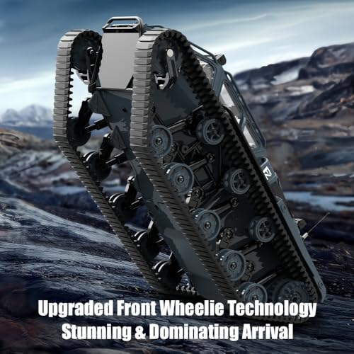 1:16 Large RC Tank Car, 2.4G Anti-Interference Remote Control, Realistic LED Lighting, Dual Motors for All-Terrain Climbing, Simulation Armored Vehicle with Openable Doors