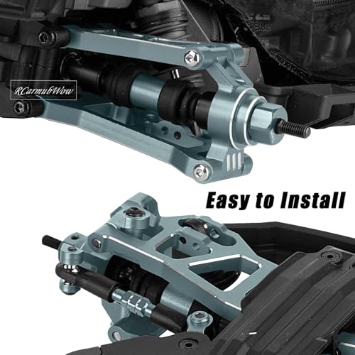 RC Upgrade Parts for Mini Slash 4X4,Mini Rally VXL Ford RS200(#108164-1#108046-1),RC Front Rear Driveshafes CVD Axles,Turnbuckles Camber Links,Replaces #10850#10843,Titanium - color: Titanium(1set)