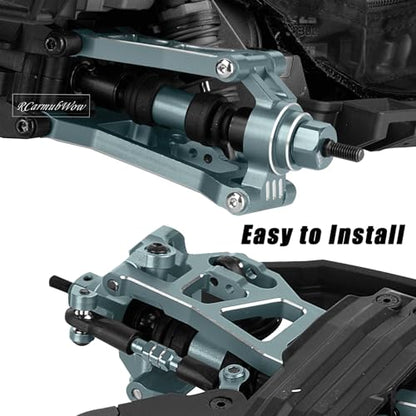 RC Upgrade Parts for Mini Slash 4X4,Mini Rally VXL Ford RS200(#108164-1#108046-1),RC Front Rear Driveshafes CVD Axles,Turnbuckles Camber Links,Replaces #10850#10843,Titanium - color: Titanium(1set)