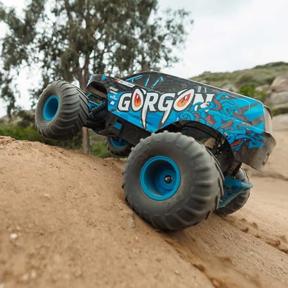ARRMA RC Truck 1/10 Gorgon 2 Wheel Drive RTR Brushed Monster Truck Battery & Charger Included Blue ARA3230ST5 - color: Blue