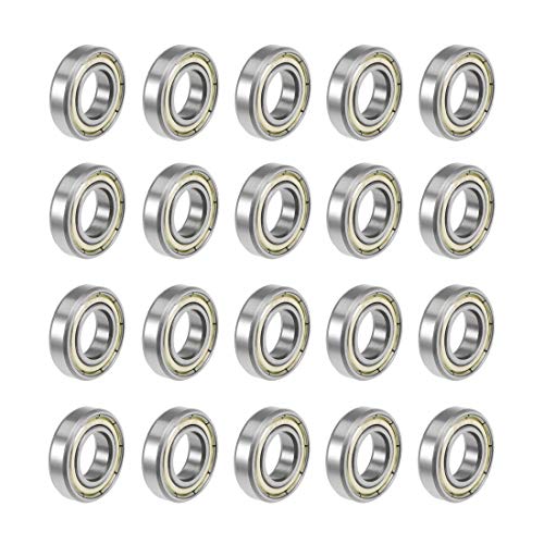 uxcell 6901ZZ Deep Groove Ball Bearings Z2 12mm X 24mm X 6mm Double Shielded Carbon Steel 20pcs - size: 12mmx24mmx6mm
