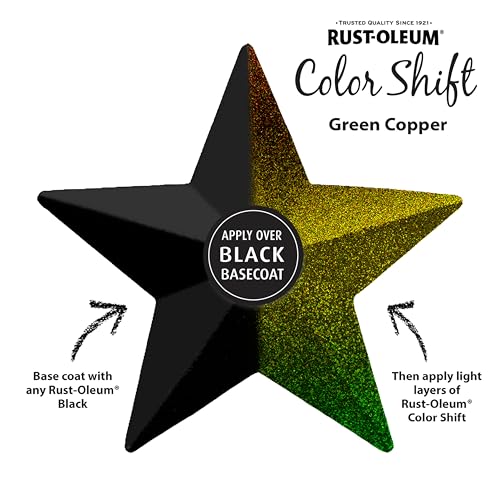 Rust-Oleum 372478 Specialty Color Shift Spray Paint, 11 oz, Green Copper (Pack of 2) - color: Green Copper, size: 11 oz (Pack of 2)