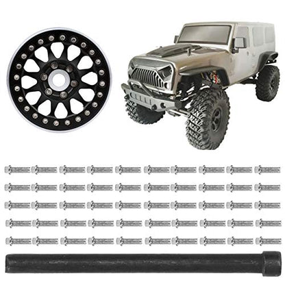 VGEBY RC Car Screw 50Pcs RC Car Wheel Rims Hub Screws Stainless Steel Screws for 1/10 RC Crawler Car - size: M2.5