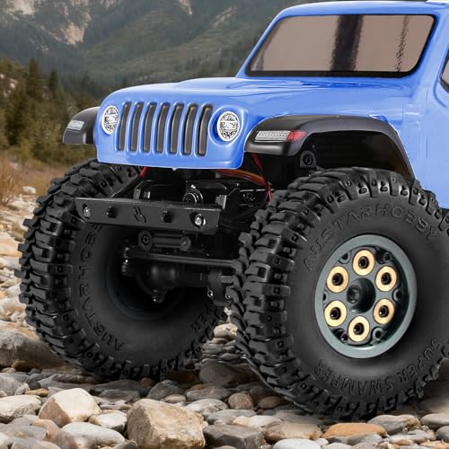 1.0 Tires RC Crawler 59 * 24mm with Foam Inserts 4pcs Swamp Stomper Tires for SCX24 1/18 TRX4M Upgrades - size: 59 * 24mm
