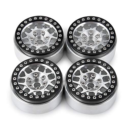 Aluminum 2.2" RC Beadlock Wheels Rims for Axial SCX10 II III TRX4 | 1/10th RC Crawler Car Upgrade Parts