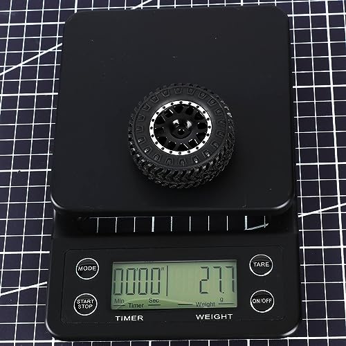 RCAWD Alum Barrage Beadlock Wheels and Tires for 1/24 ECX Barrage RGT FTX 1/24 Series Upgrades Part