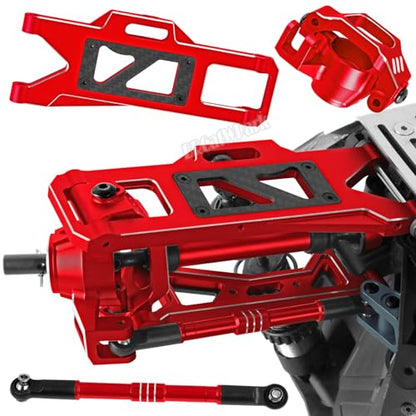 RC Upgrades Part for 1/10 WideMaxx,Model# 89086-4,Suspension Arms,Caster Block,Steering Blocks,Rear Stub Axle Carriers,Drive Shaft Axles,Camber Links,Tie Rod & Servo Horn,Red - color: Red - (Rc Upgrades)