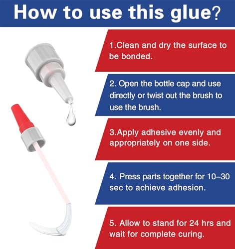 (2-in-1) Black Rubber Glue with Brush Applicator&Nozzle,for Tire&Tube,&Edge | Anti-clogging cap/Fast-Drying/Waterproof clear/High-Strength/Bonding Between Rubbers,Rubber and Other Materials