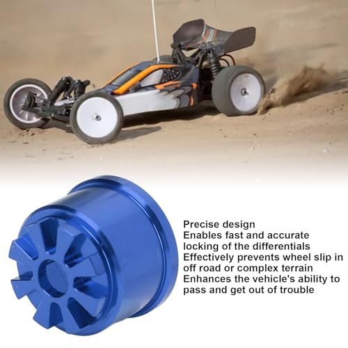 Differential Carrier, Improved Handling with Precise Locking, Aluminum RC Car Parts Housing Case for 1/10 Scale Vehicle Replacement, RC Enthusiasts, Racing and Off-Road Use - color: Blue