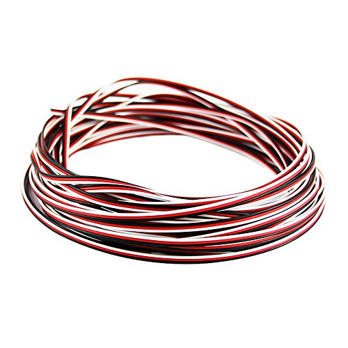 50 feet 22AWG Servo Cable 3p Line for Futaba JR RC Servo Hobby Model Aircraft Model Wiring 60 corex0.08mm