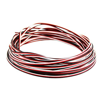 50 feet 22AWG Servo Cable 3p Line for Futaba JR RC Servo Hobby Model Aircraft Model Wiring 60 corex0.08mm