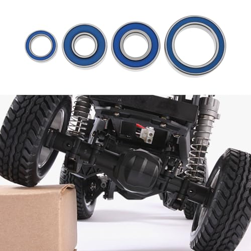22pcs RC Rubber Sealed Bearing Kit Compatible with CC-02 Defender 90 G 500 Unimog 406