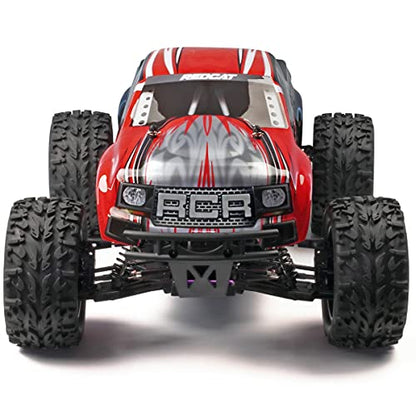 Redcat Racing Volcano EPX 1/10 Scale Electric RC Monster Truck – 4WD RC Truck with 2.4GHz Radio, Waterproof Electronics, 19T Brushed 550 Motor, Battery & Charger, Red