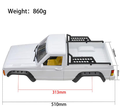 RC Car Hard Body Shell Kit,313mm Wheelbase Cherokee Body Car Shell for 1/10 RC Crawler Axial SCX10 & SCX10 II 90046 90047 TRX4 Kit (White,Pickup) - color: White ,Pickup B