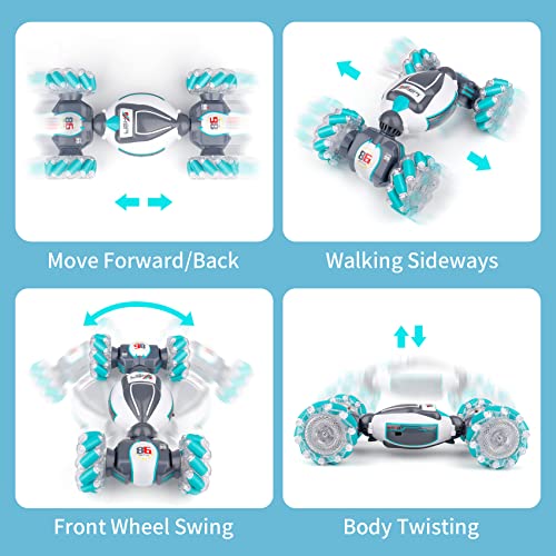 PREPOP 2X Gesture Sensing RC Stunt Car Toys Bundle