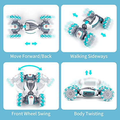 PREPOP 2X Gesture Sensing RC Stunt Car Toys Bundle