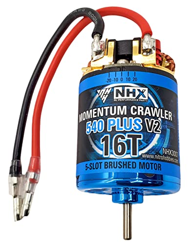 NHX RC Momentum 5-Slot 540 Plus V2 16T Brushed Crawler/Cars Motor