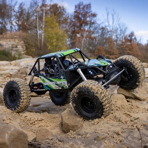 Axial AXP8 Gilamon 1/8 RC Crawler 2.2 4X4 RTR Trail Buggy, Green | Brushed, AXI-1207T1, Battery and Charger Not Included - color: Green