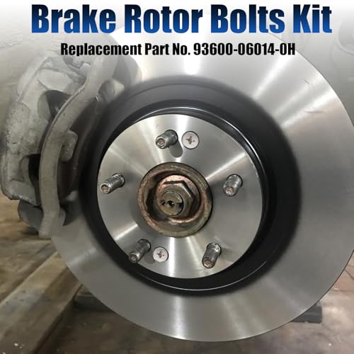 8 PCS Stainless Steel Brake Disc Rotor Screws, Disc Brake Fixing Screw | Brake Disc Rotor Screws for Front and Rear, 93600-06014-0H, Compatible with Honda, Acura, Hyundai and Kia Models