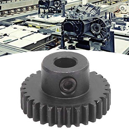 Steel Spur Gear, 0.8 Mod Spur Gear, 30 Tooth Steel Spur Gear Drive, 6mm D Bore, Industrial Hardware Part 4303 1006 0030, with Fine Craftsmanship, for RC Car Truck Gear Drive