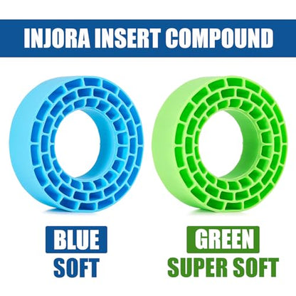 INJORA 1.55" Silicone Rubber Insert Foam for 95-97mm Tires(Blue) - color: Blue