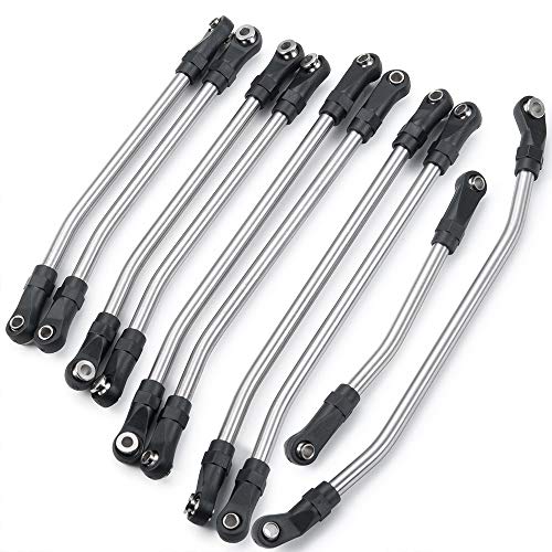 Steel 313mm Wheelbase Links End Rod RC Linkage for AXIAL SCX10-II | 1/10th SCX10-2 RC Crawler Car Upgrade Parts
