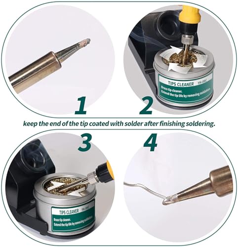 YIHUA 939D+ Digital Soldering Station, 75 Watt Equivalent with Temperature Control, °C/°F Display. ESD safe for Electronics. Aluminum Panel (Resists Burn). Solder Tips, Lead-free Solder & Extras - style: Retro Style 75W