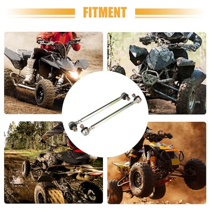 ACROPIX 21cm 8.27" Steering Tie Rod End Tie Rod Link Fit for 50cc 70cc 90cc 110cc 125cc 150cc ATV Quad Four Wheeler with Ball Joint Accessories - Pack of 2 - size: 210mm