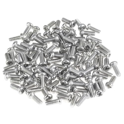 105 Pieces M2.5 x 6mm Machine Screws, Thread Pitch 0.45mm, Sutemribor M2.5 Phillips Pan Head Machine Screws, 304 Stainless Steel, Fully Threaded, Silver - size: M2.5 x 6mm, style: Phillips Pan Head