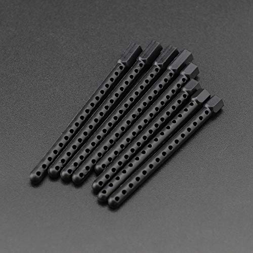 8 Pcs RC 1:10 Body Post Mounts Black Plastic Compatible with HSP 94122 94102 94123 94103 Model RC Car Replacement Parts