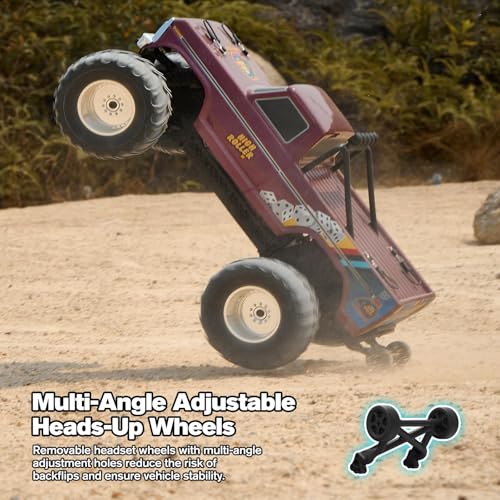 FCXㅤ FMS 1/10 Ford F-100 S RC Monster Truck, RS Without Battery, Hobby Grade RC Crawler 2WD Off-Road Truck for Adults (Black) - style: Black