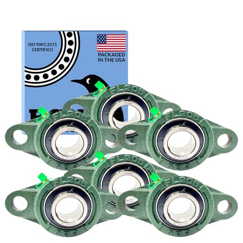 PGN UCFL205-16 (6 Pack) 2-Bolt Flange Bearing 1" Bore - size: 6, style: UCFL205-16