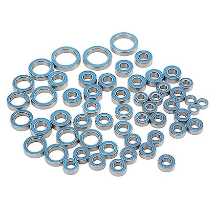 55PCS RC Car Bearings, Steel Sealed RC Ball Bearings Kit 1/10 Remote Control Replace Parts for Remote Control Crawler Cars