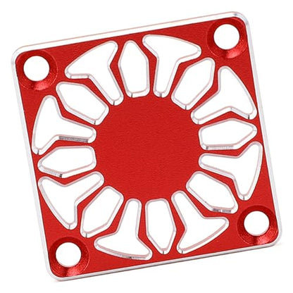 VGEBY RC Cooling Fan Cover, Universal Aluminum Alloy Protective Heatsink Cover 30x30mm Red for RC Cars, Drones, ESC Motors, Hobbyists