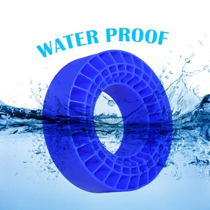 REDSPIDER Silicone Rubber 1.9 tire Inserts，Light Weight Waterproof Soft and Highly Elastic Inner Filler，for 1/10 RC Crawler Car 1.9 Crawler Tires Upgrade. (Blue) - color: Blue