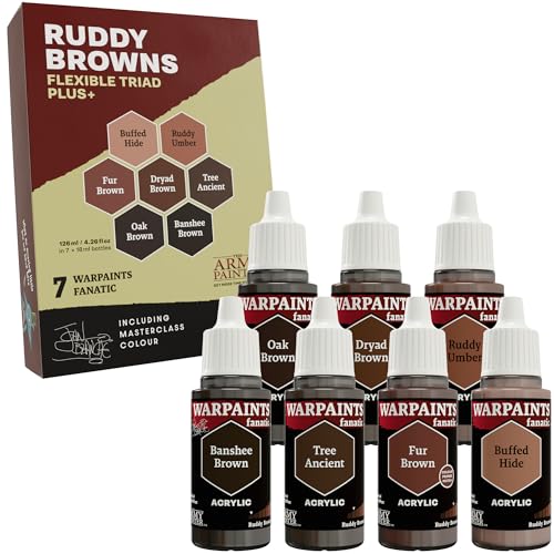 The Army Painter, Warpaints Flexible Triad Plus+: Deep Greens 7x18ml | Colori acrilici hobby di qualità miniatura, per Dungeons and Dragons (DnD) e Warhammer - color: Deep Greens