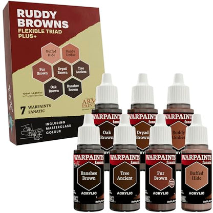 The Army Painter, Warpaints Flexible Triad Plus+: Deep Greens 7x18ml | Colori acrilici hobby di qualità miniatura, per Dungeons and Dragons (DnD) e Warhammer - color: Deep Greens