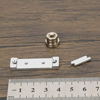 RCAWD for 1/24 Axial SCX24 Upgrades Magnets Body Post, Body Mount Aluminum Parts for AXI90081 AXI00001 AXI00002 AXI00005 AXI00006 Silver - color: Silver